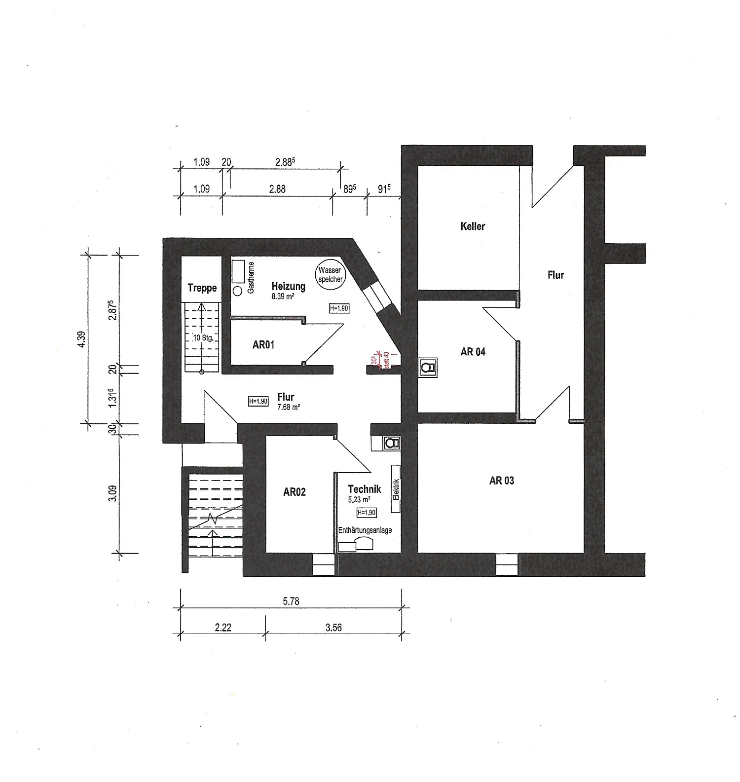 Grundriss Kellergeschoss