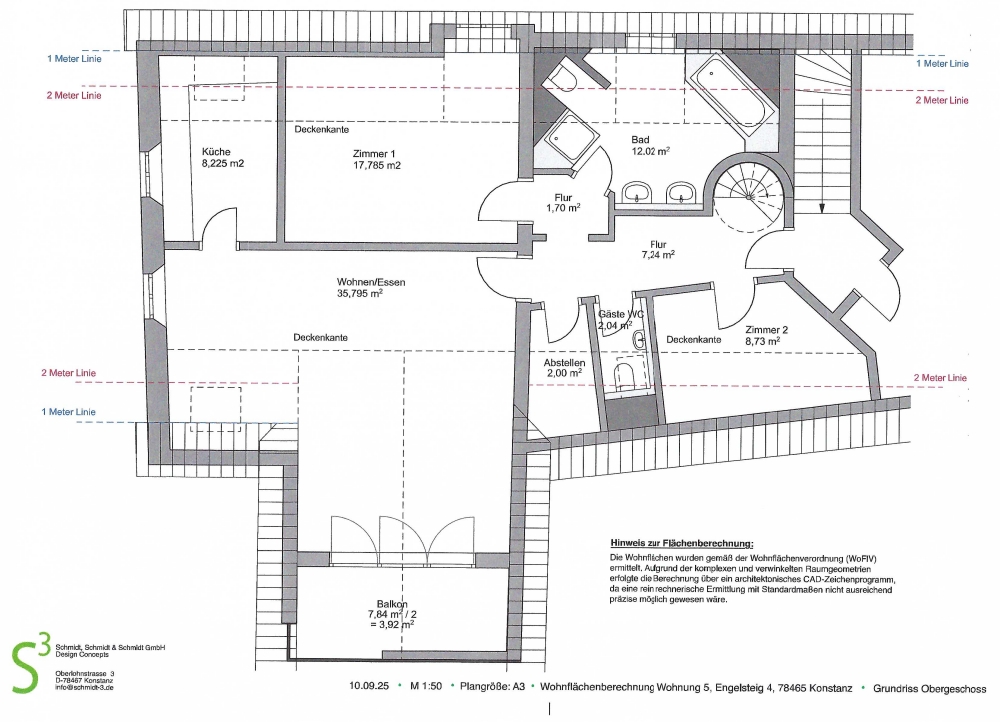 Grundriss DG2 (Studio)
