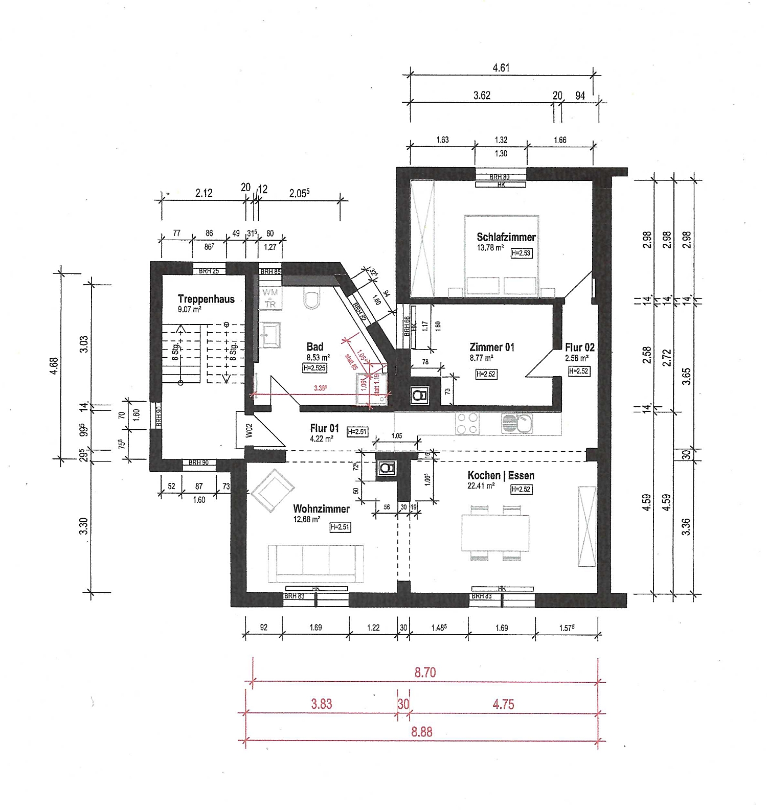 Grundriss Obergeschoss