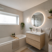 Badezimmer (Einrichtungsbeispiel KI)