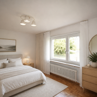 Schlafzimmer (Einrichtungsbeispiel KI)