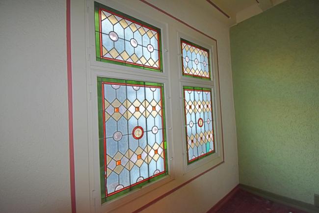 Buntglasfenster Treppenhaus